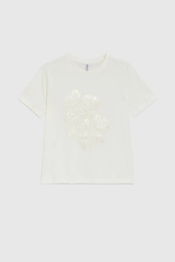 KOSZULKA DAMSKA L-TS-4925 OFF WHITE-pakiet