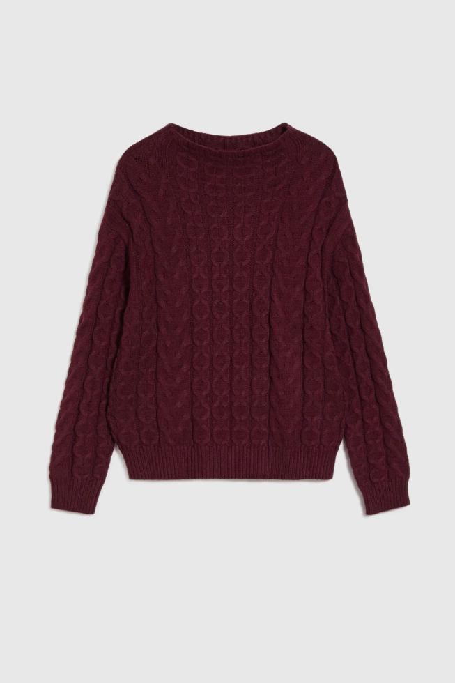 SWETER DAMSKI Z-SW-4859 BURGUNDY
