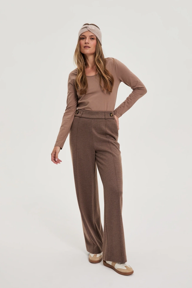 WOMEN'S LONGSLEEVE Z-TS-4813 COFFEE-set