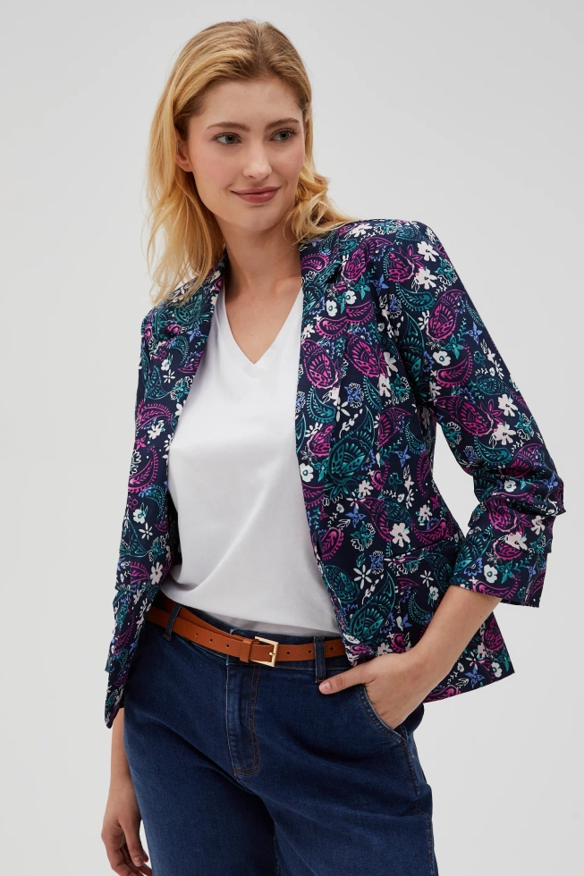 WOMEN'S JACKETS L-MR-4603 NAVY-set