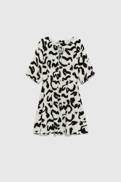 WOMEN'S DRESS L-SU-4932 OFF WHITE