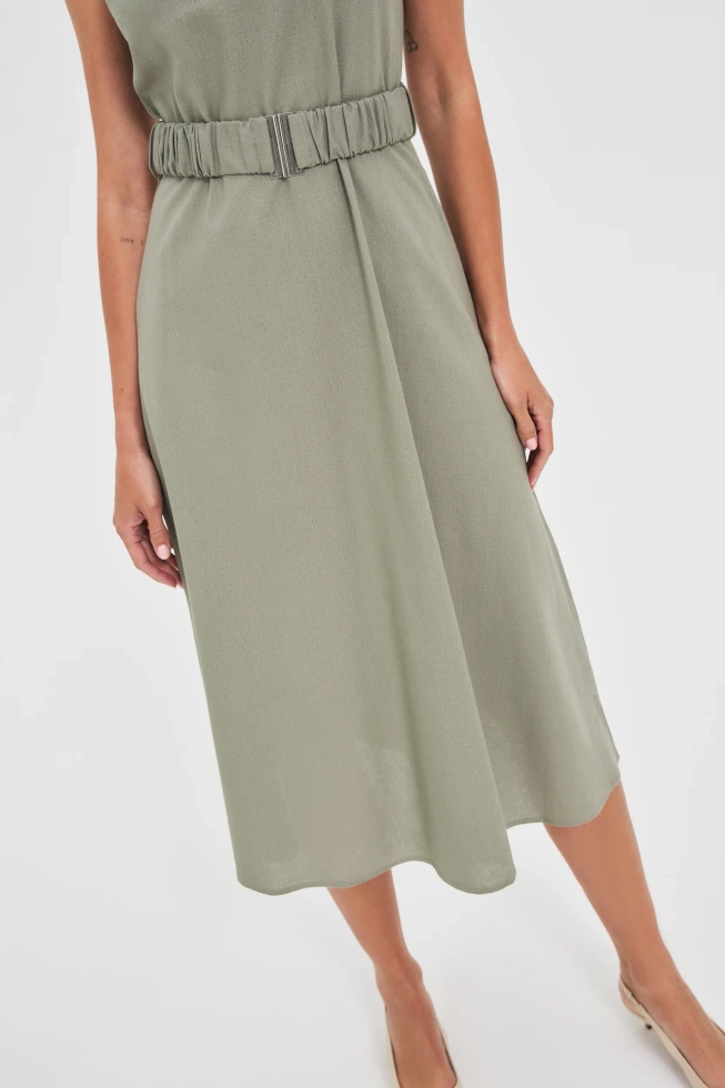 WOMEN'S DRESS L-SU-4665 OLIVE