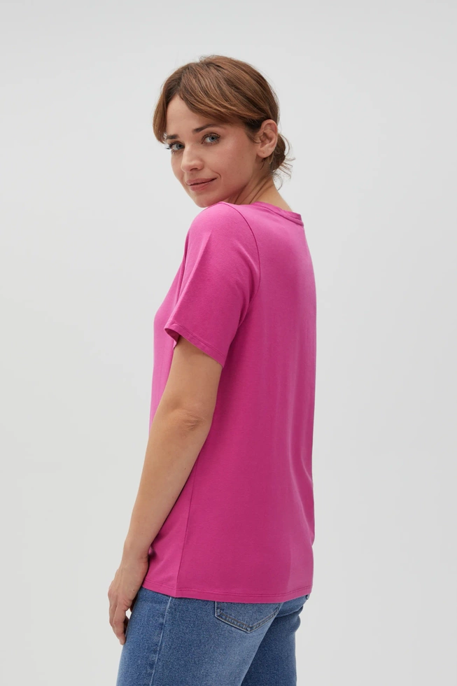 WOMEN'S TSHIRT L-TS-4624 FUCHSIA