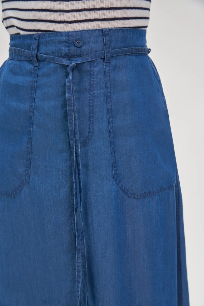SPÓDNICA DAMSKA L-SC-4608 BLUE