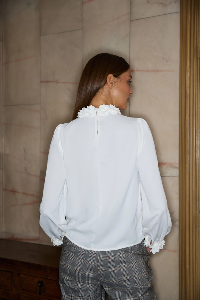 KOSZULA DAMSKA L-KO-4900 OFF WHITE