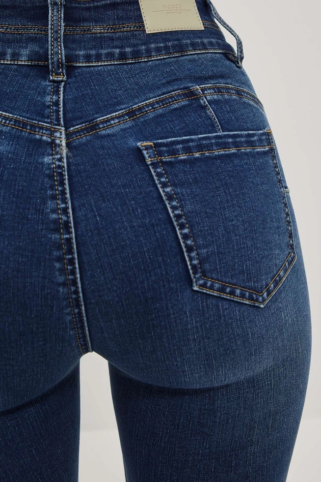 LADIES JEANS L-JE-4023 D.BLUE