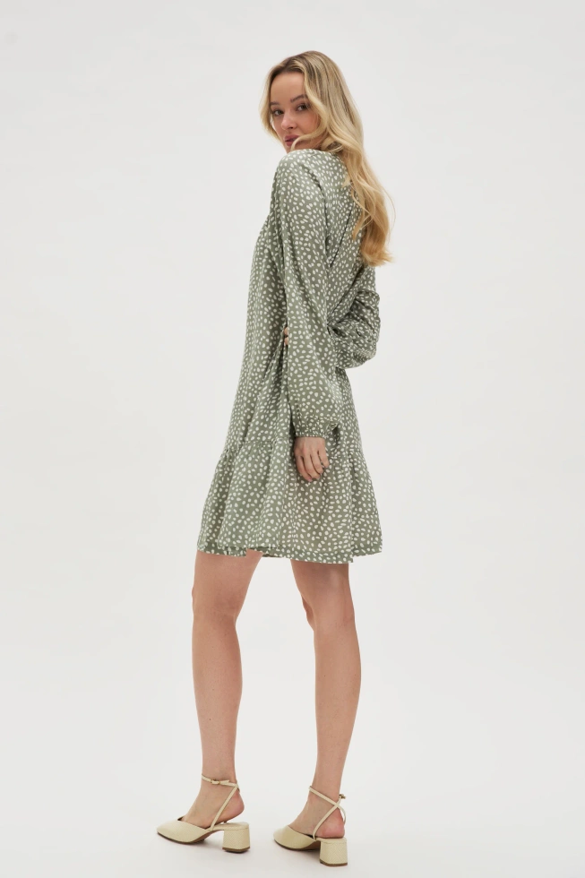WOMEN'S DRESS L-SU-4608 OLIVE