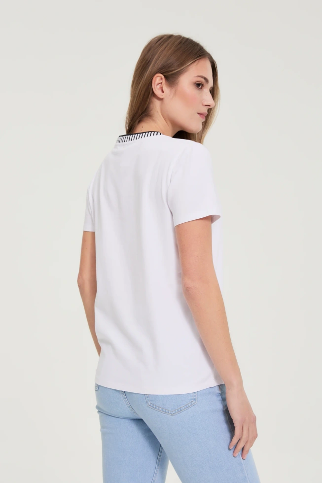 KOSZULKA DAMSKA L-TS-4928 WHITE