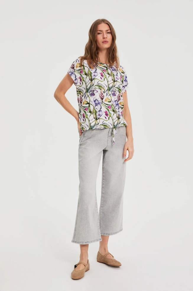 WOMEN'S TSHIRT L-TS-4937 CREAM