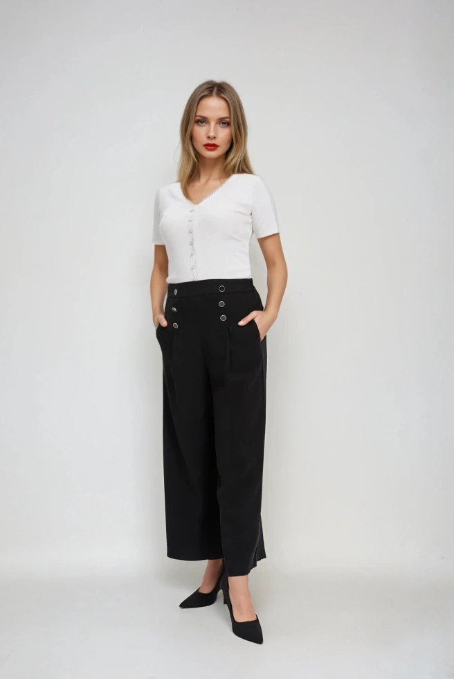 WOMEN'S T-SHIRT L-TS-4741 OFF WHITE