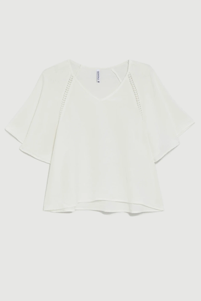 WOMEN'S SHIRT L-KO-4937 WHITE-set