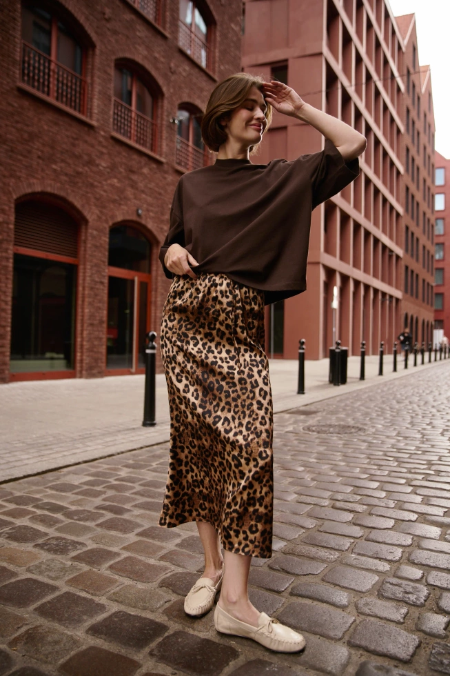 WOMEN'S SKIRT Z-SC-4808 BROWN