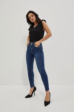 LADIES JEANS L-JE-4023 D.BLUE