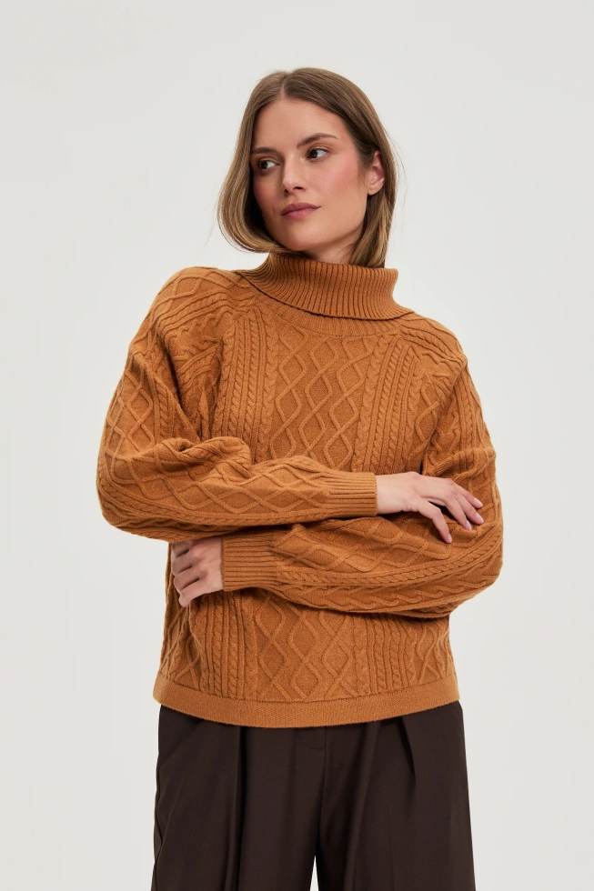WOMEN'S SWEATER Z-SW-4848 CAMEL
