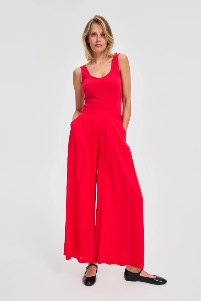 WOMEN'S TOP L-TS-4683 RED-set