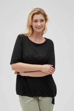 KOSZULKA DAMSKA L-TS-4611 BLACK