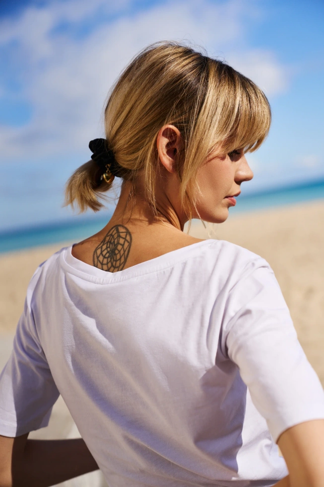 WOMEN'S TSHIRT L-TS-4662 WHITE