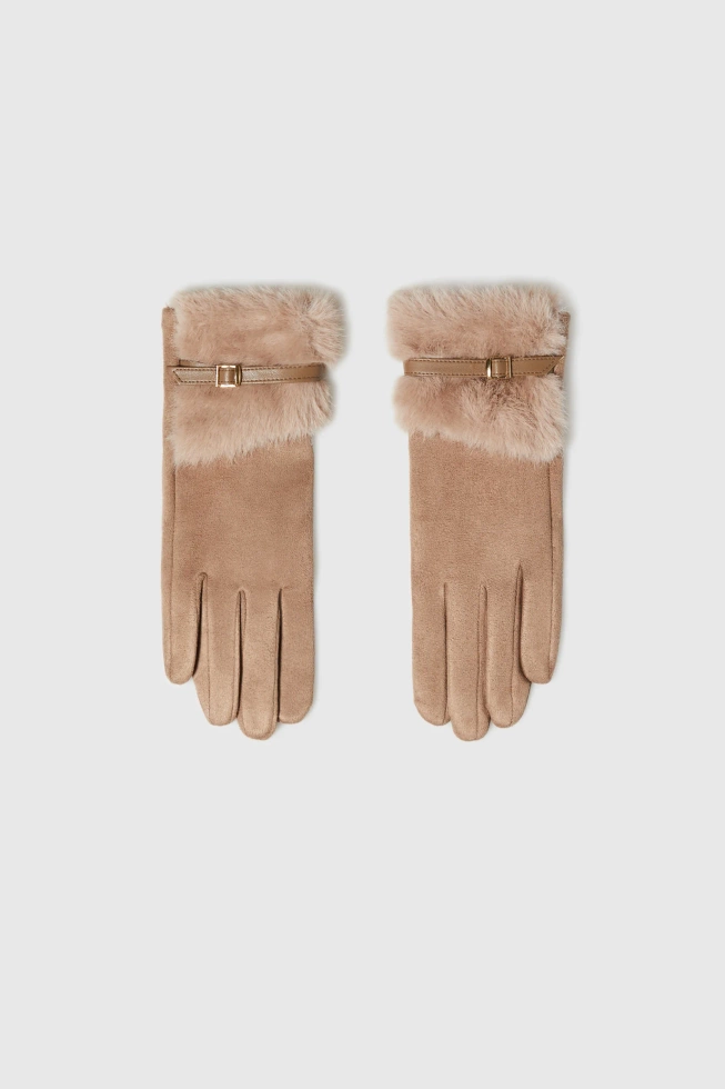 WOMEN'S GLOVES Z-RE-4800 L.BEIGE
