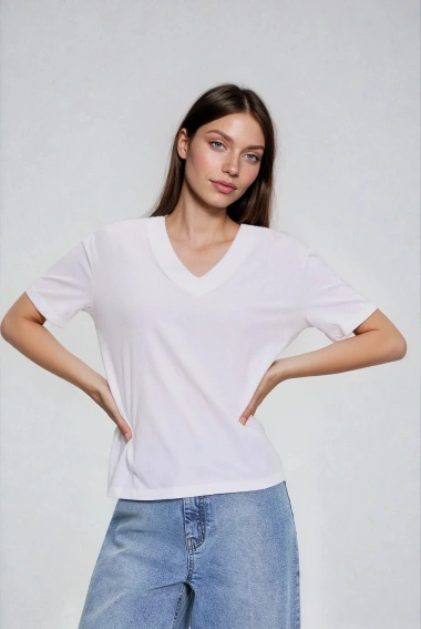 WOMEN'S TSHIRT L-TS-4950 WHITE