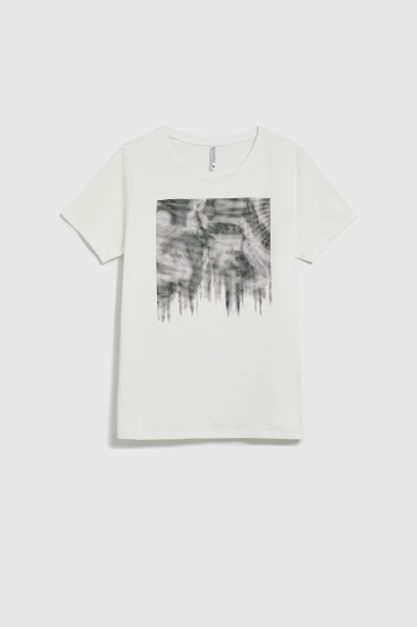 WOMEN'S TSHIRT L-TS-4629 OFF WHITE