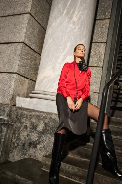 WOMEN'S SHIRT Z-KO-4831 RED-set