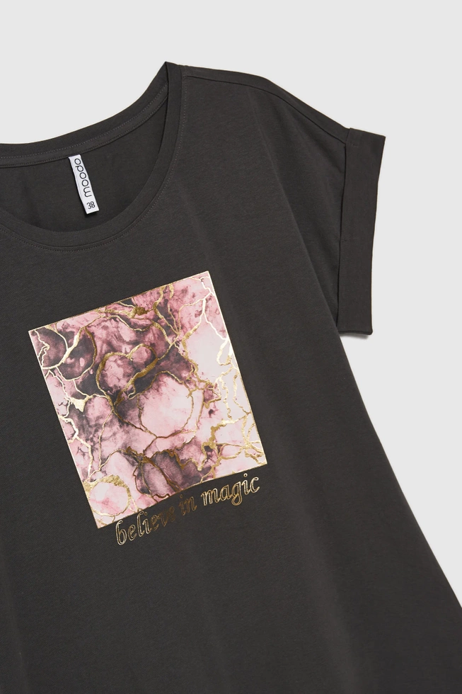WOMEN'S TSHIRT L-TS-4630 GREY
