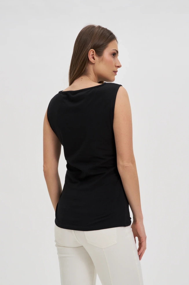 WOMEN'S TOP L-TS-4687 BLACK