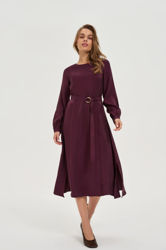 WOMEN'S DRESS Z-SU-4810 BURGUNDY