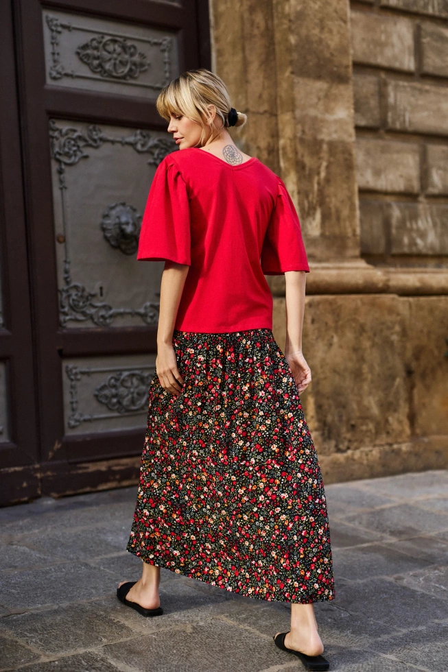 WOMEN'S TSHIRT L-TS-4705 RED-set