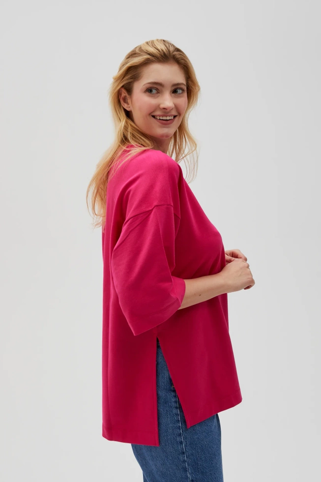 WOMEN'S SWEATSHIRT L-BL-4602 FUCHSIA-set