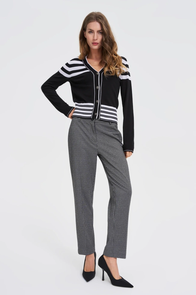 SWETER DAMSKI Z-SW-4842 WHITE_BLACK