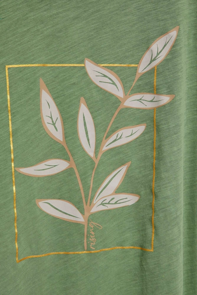LADIES TSHIRT L-TS-4044 OLIVE