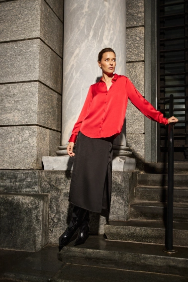 SPÓDNICA DAMSKA Z-SC-4809 BLACK-pakiet