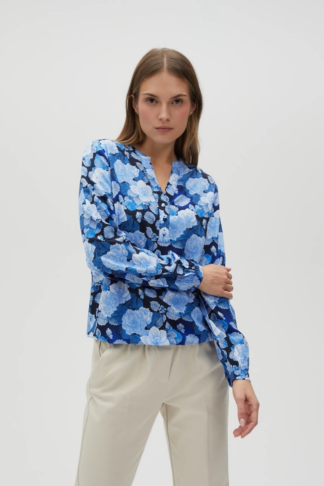 WOMEN'S SHIRT L-KO-4604 BLUE-set