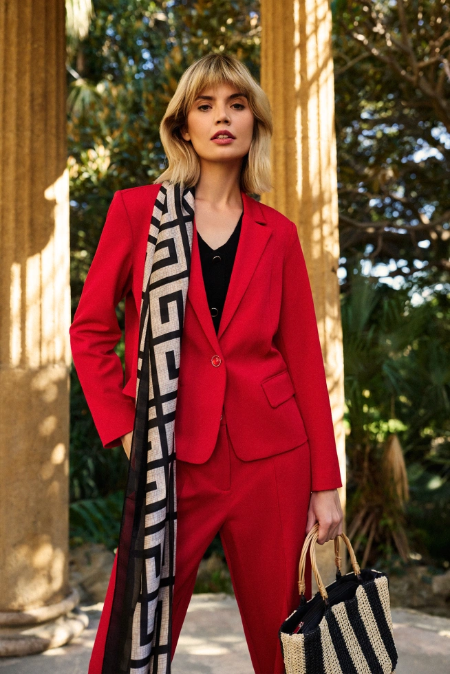 WOMEN'S SCARF L-SZ-4611 BLACK