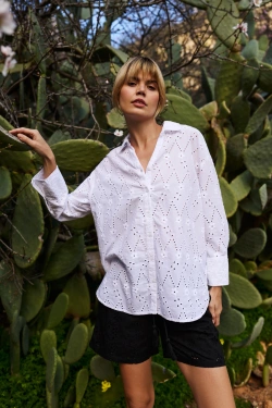 WOMEN'S SHIRT L-KO-4660 WHITE-set