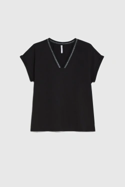 WOMEN'S TSHIRT L-TS-4926 BLACK