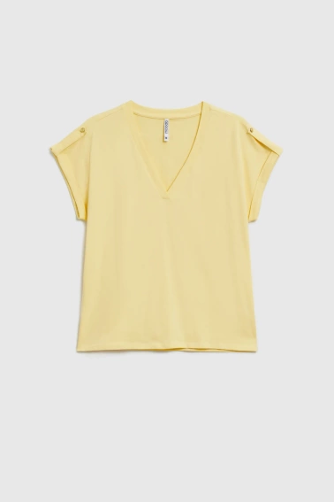 WOMEN'S TSHIRT L-TS-4909 L.YELLOW-set