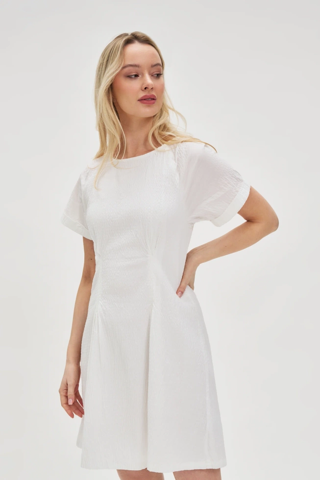 WOMEN'S DRESS L-SU-4627 WHITE-set