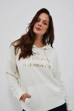 LADIES SWEATSHIRT L-BL-4008 OFF WHITE