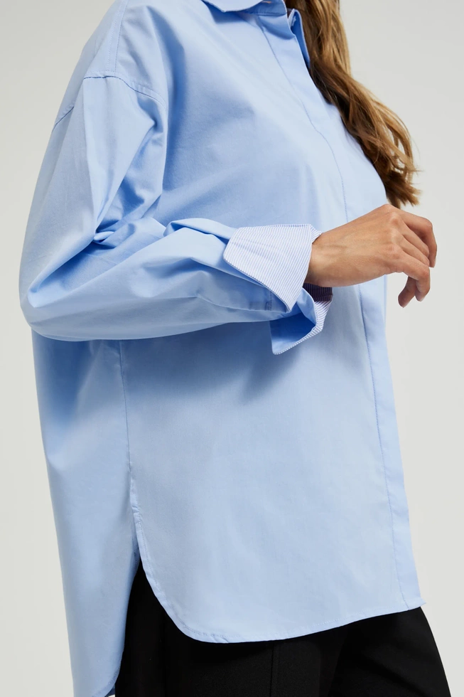 WOMEN'S SHIRT L-KO-4602 BLUE