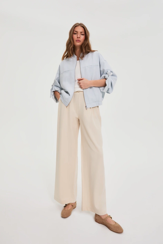 WOMEN'S JACKETS L-KU-4926 L.BLUE