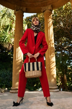 SPODNIE DAMSKIE L-SP-4616 RED