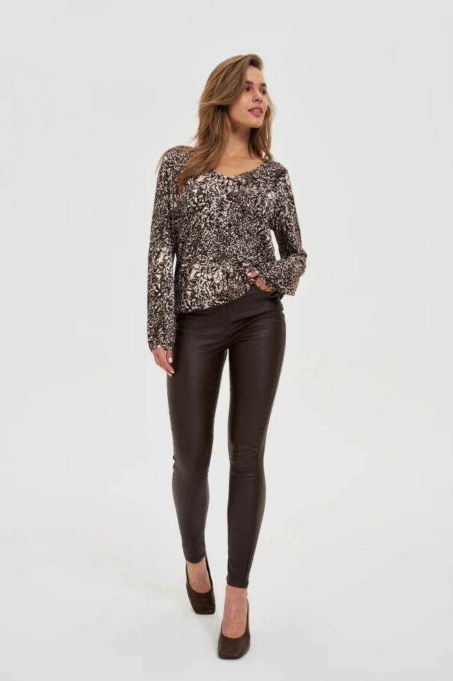 WOMEN'S PANTS Z-SP-4803 BROWN