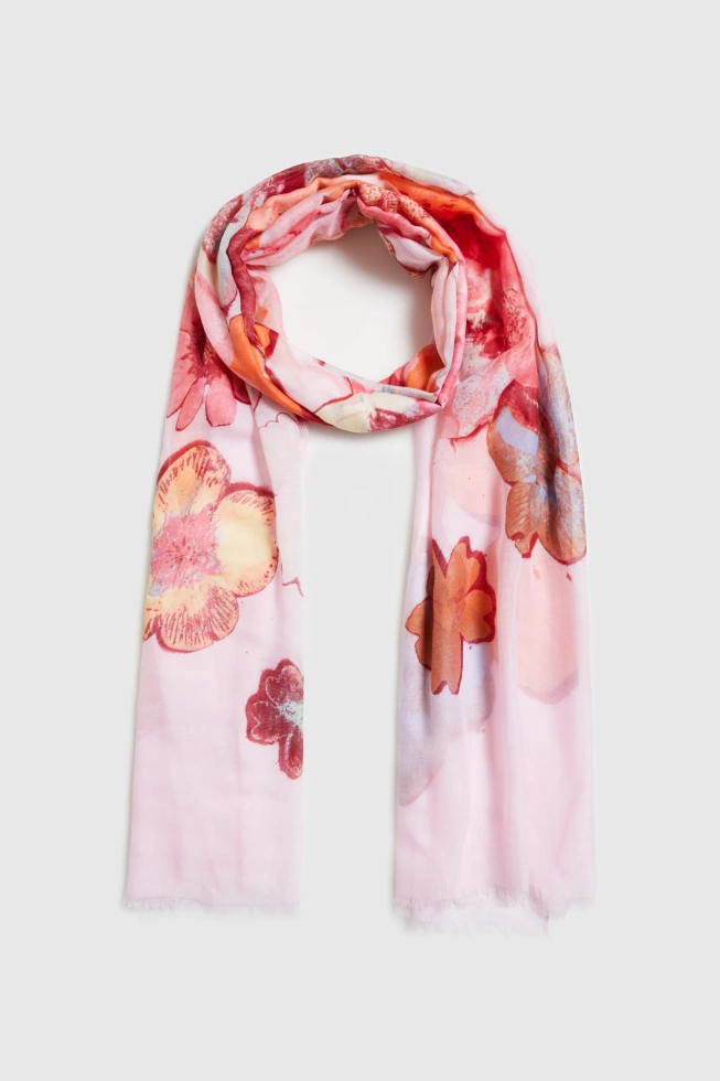 WOMEN'S SCARF L-SZ-4916 ORANGE