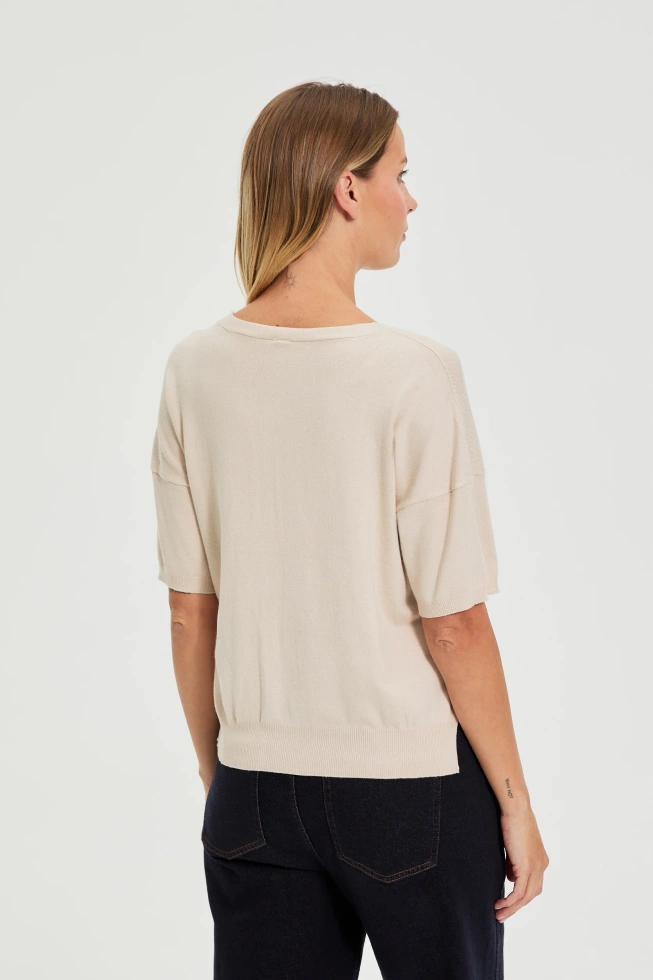 SWETER DAMSKI L-SW-4908 L.BEIGE