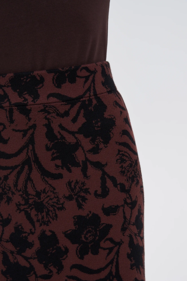 WOMEN'S SKIRT Z-SC-4806 BROWN-set