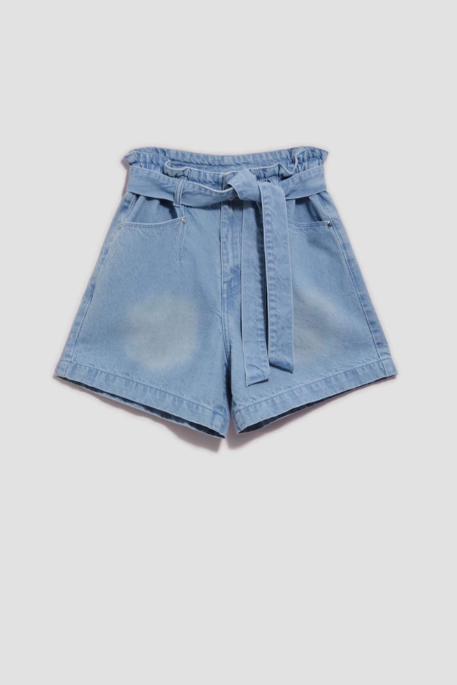 LADIES SHORTS L-SH-4003 L.BLUE