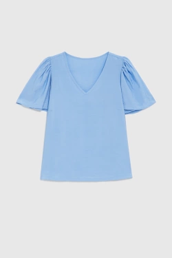 WOMEN'S SHIRT L-KO-4923 BLUE-set