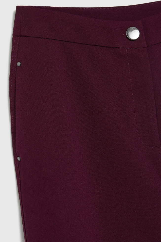 WOMEN'S PANTS Z-SP-4821 BURGUNDY